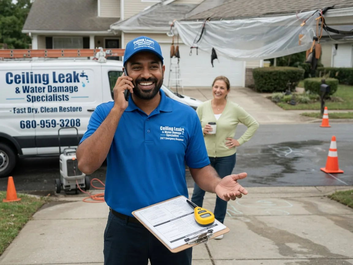 Ceiling Leak Cleanup Belle Valley, OH FAQs